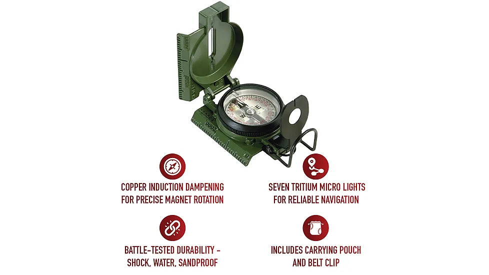 Cammenga 3H Tritium Lensatic Compass by Rothco